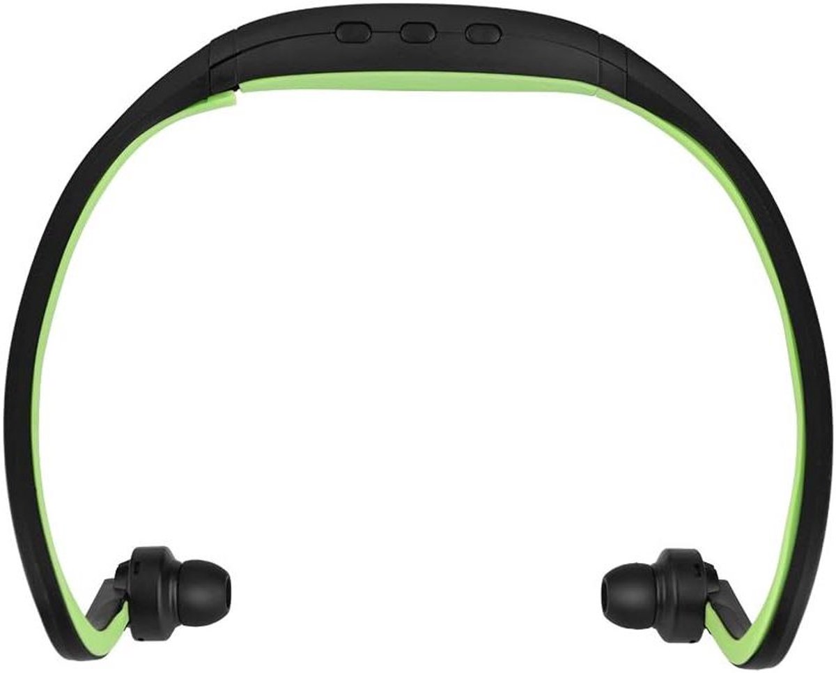 Sport draadloze Bluetooth 4.1 nekband hoofdtelefoon stereo headset met microfoon TF-kaartsleuf en handsfree-functie (groen)