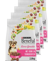 Beneful Kleine Genieter - Hondenvoer Droogvoer - Rund & Tuingroenten - 4 x 2.8 kg