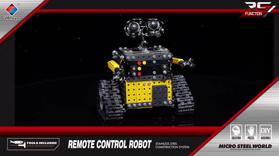 Metalen Bouwpakket Robot – DIY Modelbouw - 700+ Onderdelen - Volledig Bestuurbaar