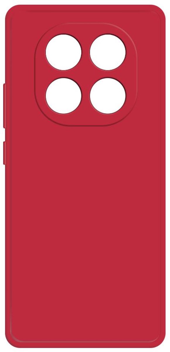 Hoesje voor Xiaomi Redmi Note 14 Pro 4G - Phonesta Color Silicone Back Cover - Rood