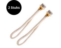 Zoettt Geurbrander lont met steentje 15 cm - Goud - Olielamp - Geschikt voor Lampe Berger, LampAir, Ashleigh & Burwood en Millefiori