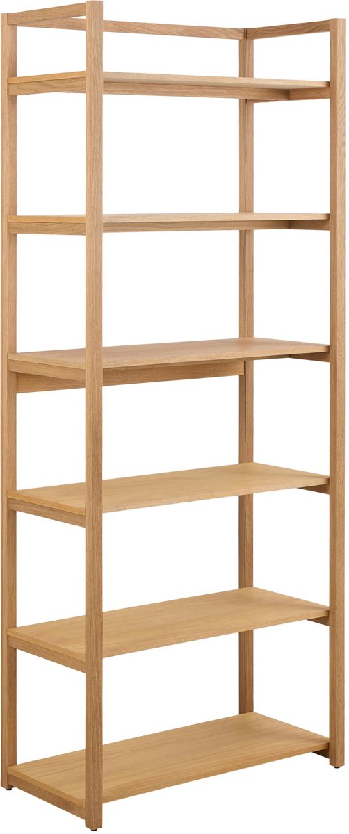 Giga Living Boekenkast Mista - Naturel - 80x40x199,2cm