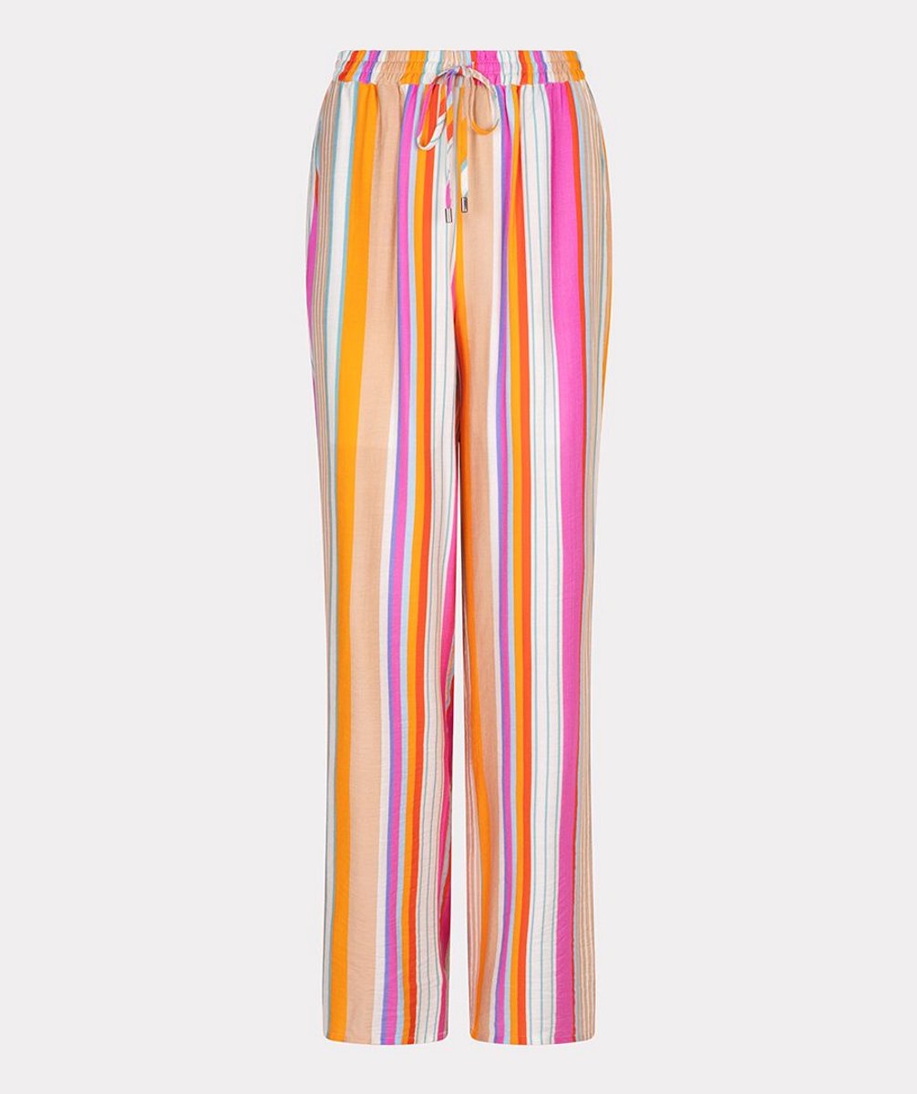 Trousers wide striped