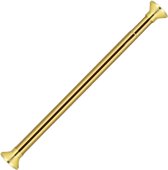 Tringle de douche extensible dorée 86-158 cm - Tringle à rideau de douche réglable - Acier inoxydable antirouille - Accessoire de salle de bain de Luxe - Sans Embouts