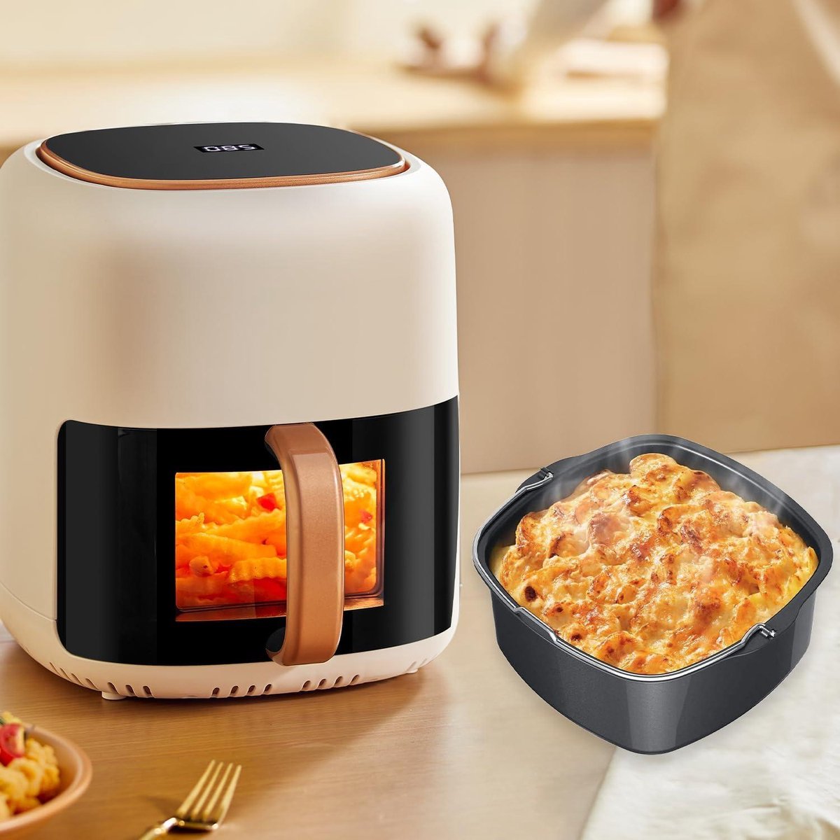 Bakpan (binnenpan, bakvorm) voor o.a. Tefal airfryer (heteluchtfriteuse) SS994879, SS-994879