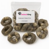 Animalking Kauwstaaf Vis Donut Hond 4 stuks 9 cm - Hondensnacks Gedroogd Kauwbot Vis - Kabeljauwhuid