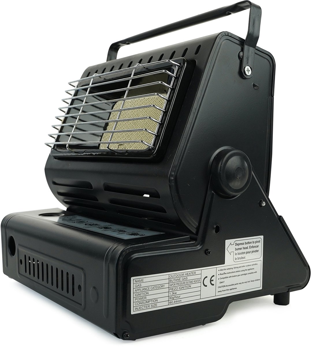 Eurocatch Combi Kooktoestel Kooktoestel en Kachel in 1 - Gaspit - Gasfornuis - Gasstel - Cooker - Terrasverwarmer - Camping gaskachel - Gas Heater - Verstelbaar - Draagbaar – foto 2