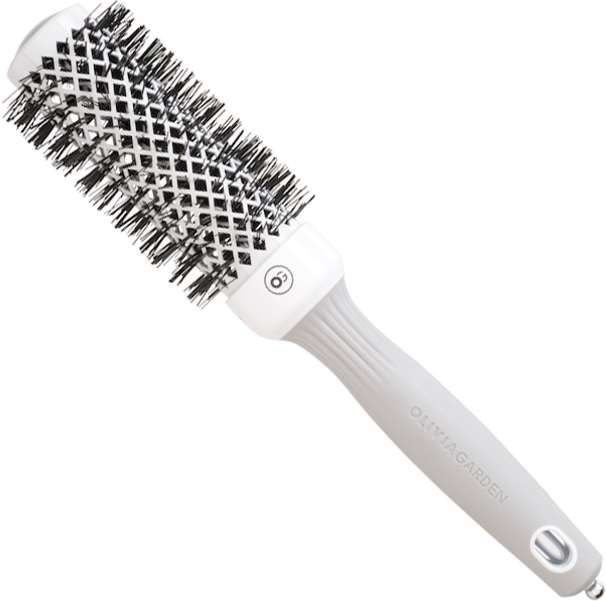 Olivia Garden Expert Blowout Shine Föhnborstel Wit-Grijs