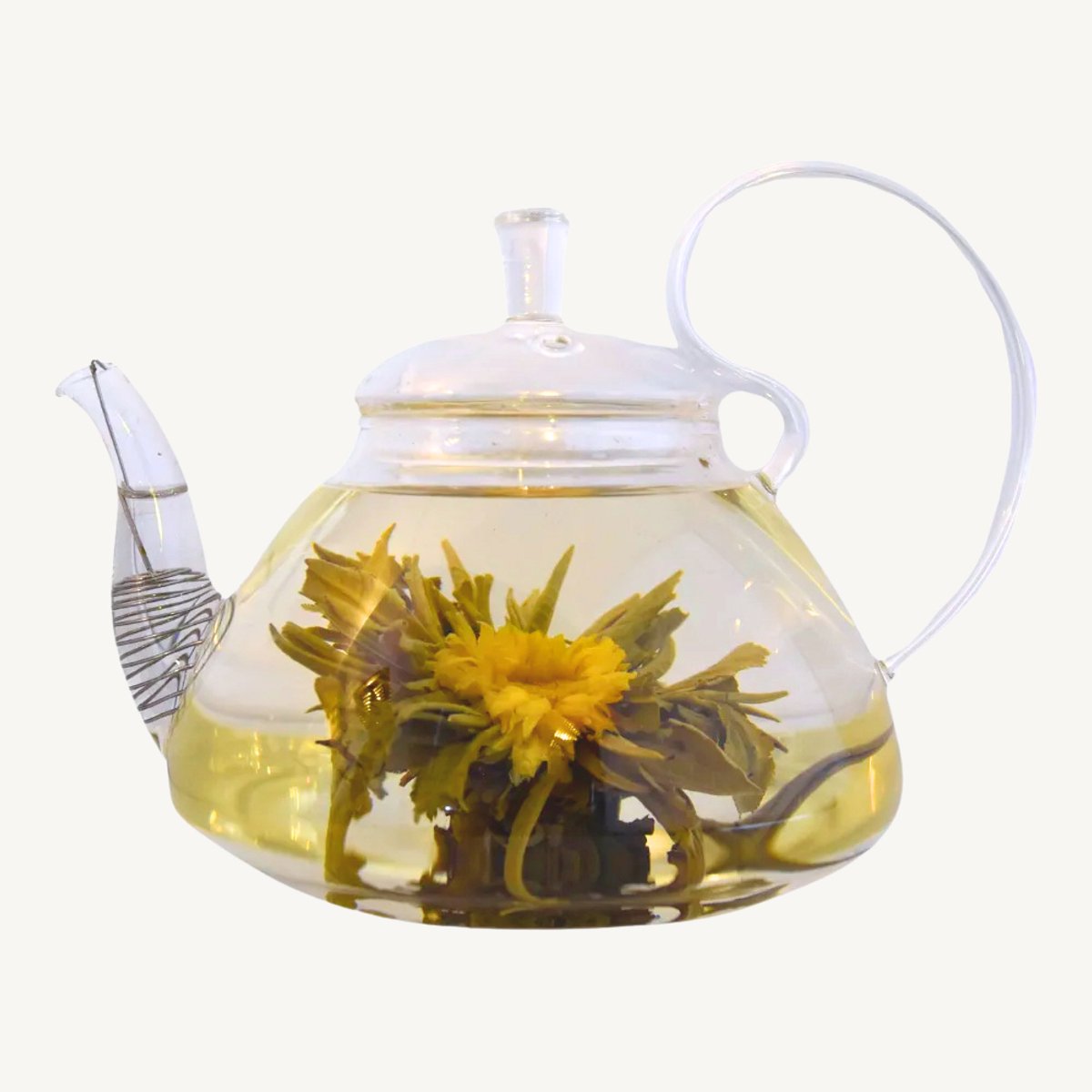 Theecy Theebloemen Royal Crown – 12 Stuks Luxe Handgemaakte Bloementhee Cadeauset – Prachtige Bloeiende Theebloemen van Groene Thee – Ideaal Cadeau voor Theeliefhebbers, Ontspanning & Sfeervolle Theemomenten