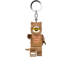 LEGO LED Sleutelhanger, man in T-Rex-kostuum