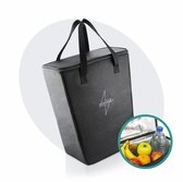 Voltano Koeltas Voor Fietstas Of Rugtas - Inleg Koeltas - Boodschappentas Opvouwbaar - Zwart - 20 Liter