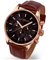 Lenzers Ventura - Montre - 43 mm - Acier - Couleur rosé