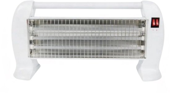 COCHO® Elektrische kachel 2 Standen Wit - Vrijstaand - Infrarood kachel - Infraroodkachel vrijstaand - Infrarood kachel - Straalkachel - Verwarming