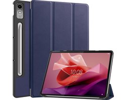 Cazy tablet Hoes geschikt voor Lenovo Tab P12 - TriFold Bookcase - Blauw