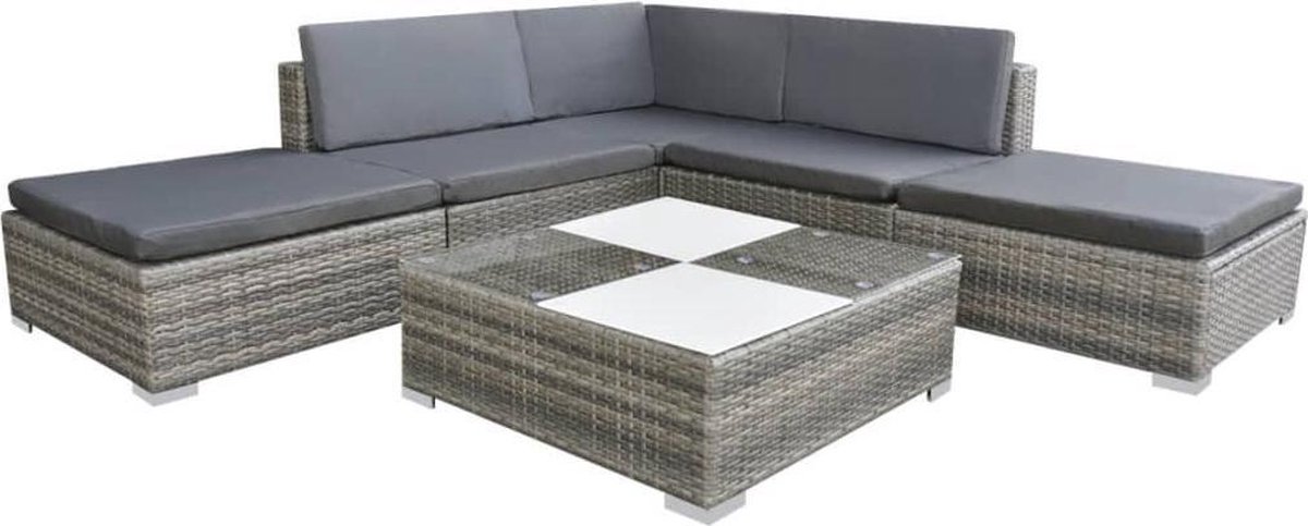 Vidaxl Tuinbankset Grijs Tuinbank Set