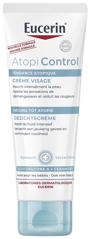 Eucerin AtopiControl Kalmerende Gezichtscreme - Gezichtsverzorging – Verzacht jeuk en roodheid – 50 ml