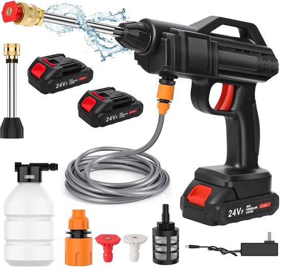 Draadloze Hoge Druk Cleaner Wasmachine Spray Water Gun Auto Wasmachine Druk Water Cleaning Machine Auto Cleaning Tool voor het Schoonmaken van Auto, Tuin en Terras