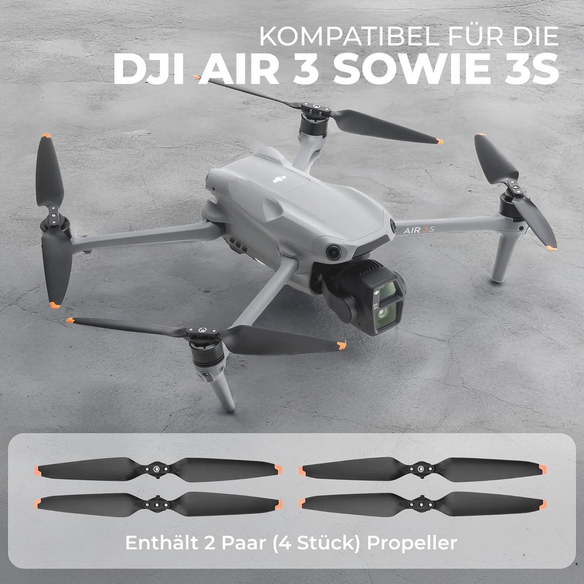 Propeller voor DJI Air 3S Drone - 4 Stuks Quick Release - TPU-tip thumbnail 2