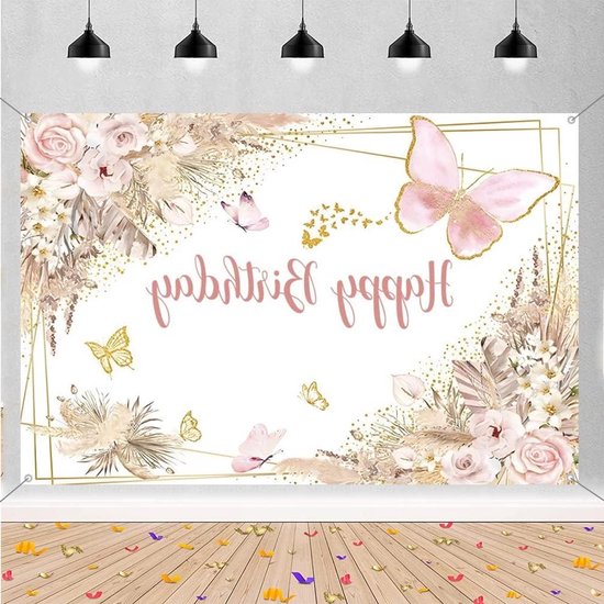 3. Geburtstag Mädchen Deko, 3. Geburtsta g Banner Roségold, Happy 3rd Birthday Stoff Schild Plakat, 3. Geburtstag Hintergrund Banner Mädchen Geburtstagsfeier Deko, 150 cm x 90 cm