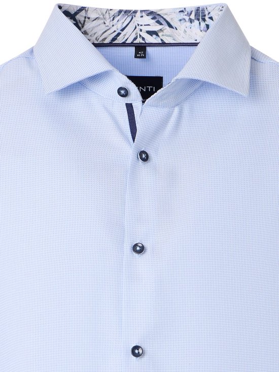 Chemise Blauw Venti à col Kent et motif, coupe moderne - XL