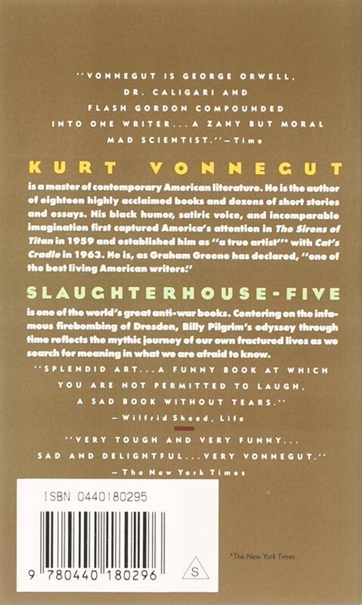 Slaughter House Five - back cover