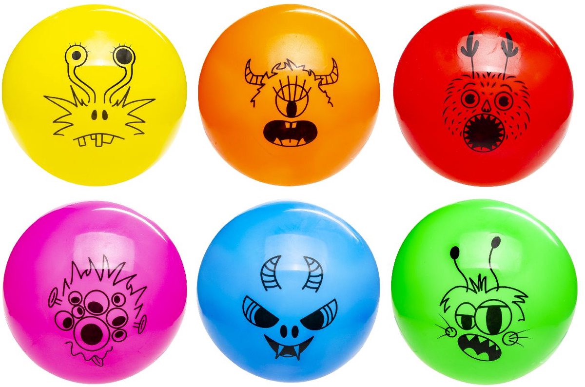 1200x794.jpg Duckiez Bal Monster Gezicht - 1 stuk - Afbeelding 1