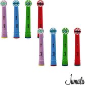 Jumalu opzetborstels geschikt voor Oral-B / Braun elektrische tandenborstel Kids Stages - 8-pack opzetborstels voor kinderen