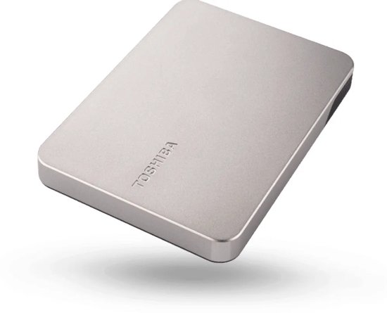 Toshiba Canvio Flex 2TB - Vaste schijf - extern - (draagbaar) - 2.5" - 2 TB - 5.0 Gbit/s - USB 3.2 Gen 1, USB 2.0 - zilver
