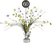 Amscan Tafeldecoratie 60 Jaar Happy Birthday 46 Cm Goud/zilver