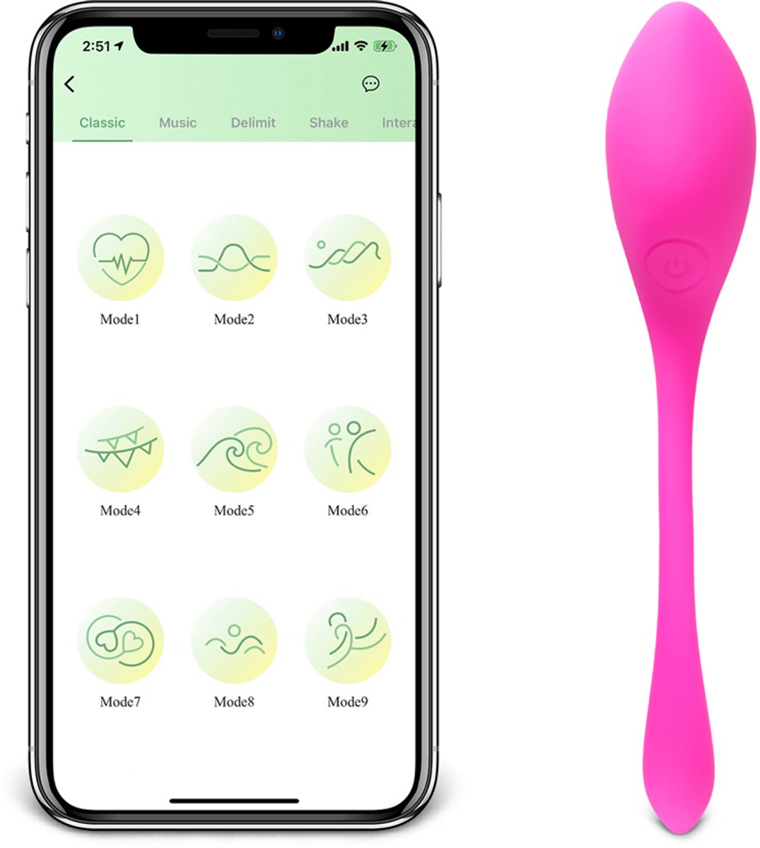 Slimme Vibrerende Kegelbal – App Bediening & Bekkenbodemtrainer – Draadloze Vaginale Vibrator – Roze – Stil & Waterdicht