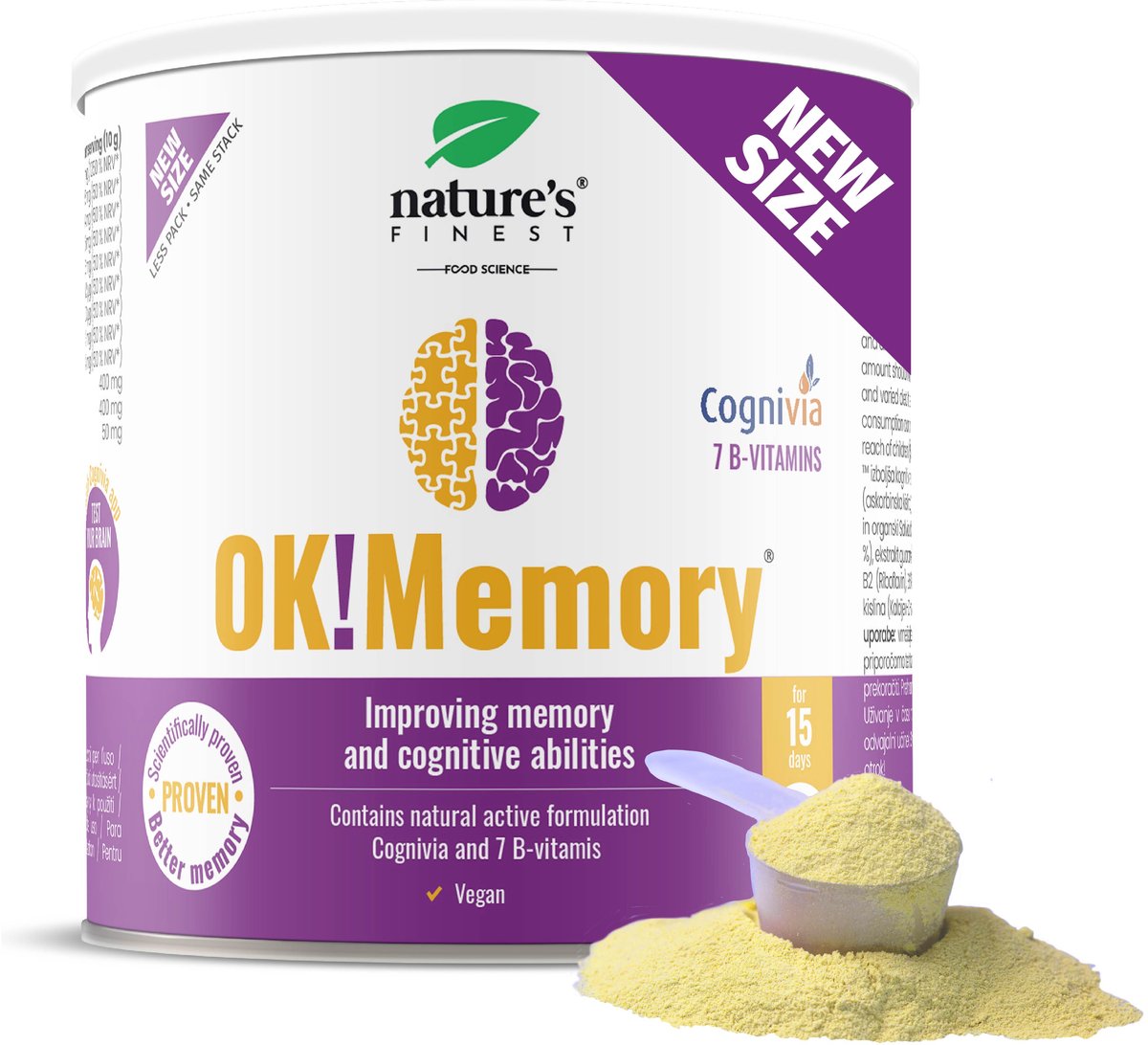 Goedkoopste Nature's Finest OK!Memory Drink Mix - verbeterde cognitieve prestaties - geheugenondersteuning - Cognivia™ extract - vitamine C boost - B-complex voor mentale scherpte - focus verbeteren - natuurlijk product - zonder toegevoegde suikers - vegan