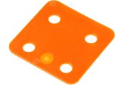 GB Drukplaat zonder sleuf oranje kunststof 70x70x2 34702 (48 stuks)