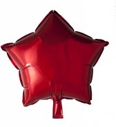 Helium ballon rode ster metallic | 43 cm