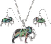 Tide Jewellery Puau Shell - Dier Collectie - Elephant / Olifant Set