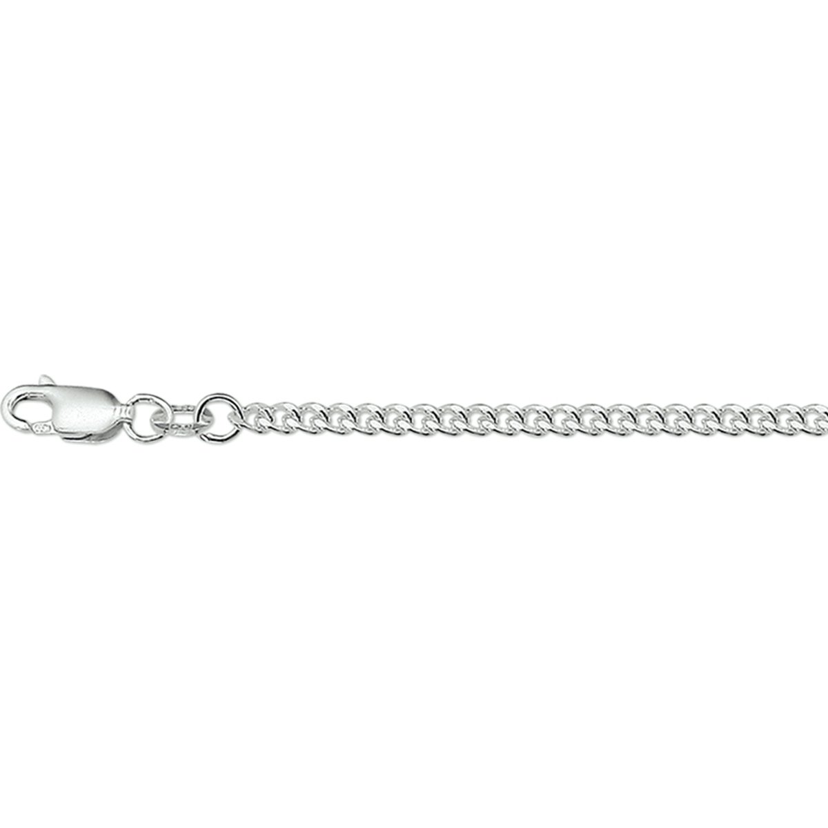 YO&NO - Ketting - Zilver - Gourmet - 2.6mm - 90cm - Sieraden Vrouw - Heren - Gerhodineerd - Zilver 925