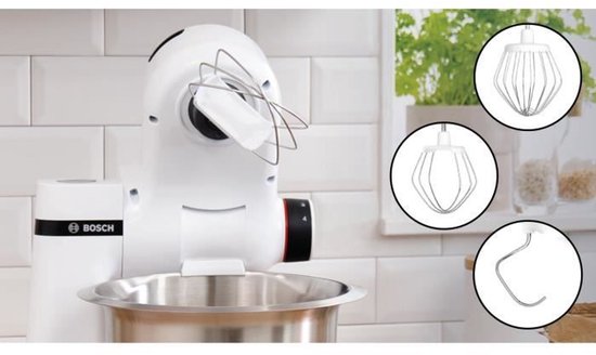 Stand Mixer - BOSCH - MUMS2EW00E Series 2 - 700 W - 4 Speeds - White van Bosch — afbeelding 4