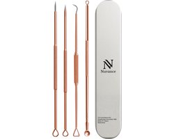 Nuvance Mee Eters Verwijderen - Blackhead remover - Set van 4 - Mee Eter Verwijderaar -…