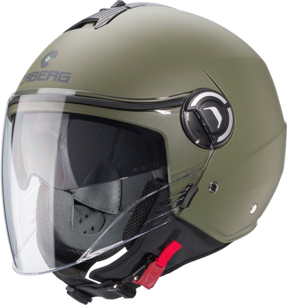 Caberg Riviera V4 X Mat Groen Jethelm - Maat XS - Helm