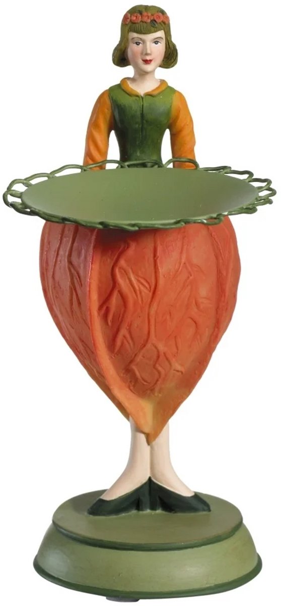Lampion meisje kaarsenhouder 6,5x10x16cm