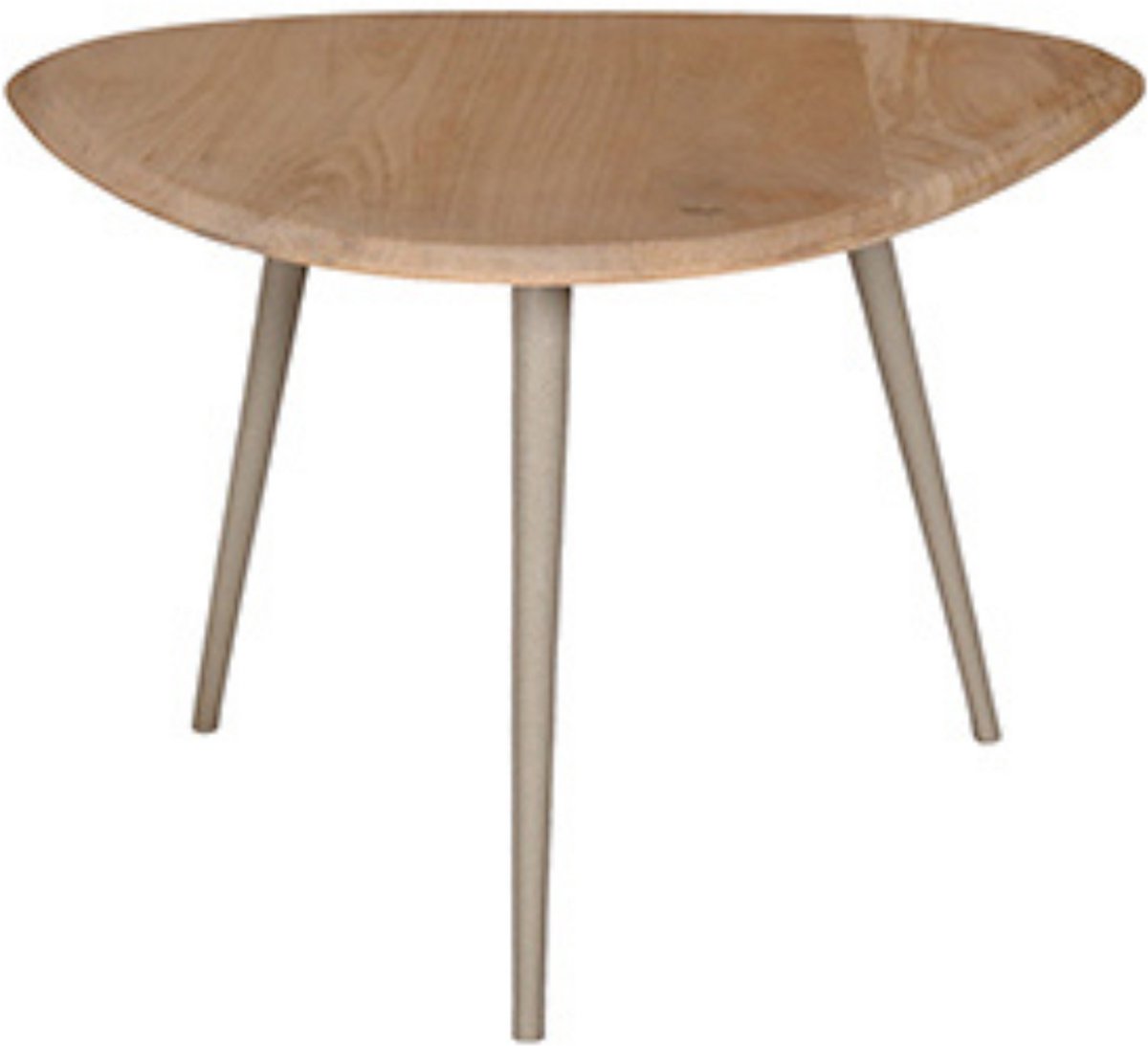by Mooss - Bijzettafel - Green Gray - Driehoek - Metaal - Hout - L - Trendy