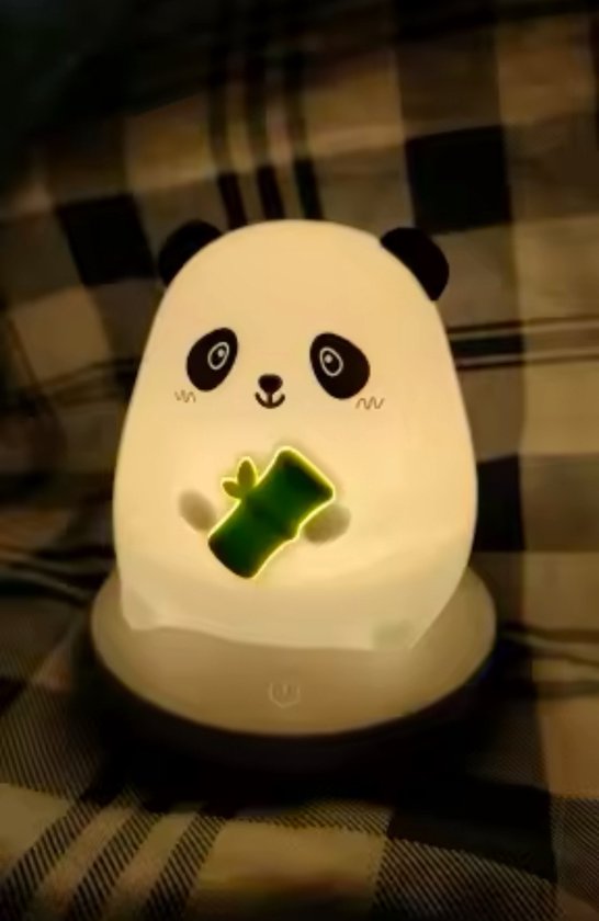 Stone Art - LED Panda Nachtlamp - Dimbaar & Oplaadbaar - Siliconen Kinderlamp - Draadloos - Cadeau voor Kinderen van Merkloos — afbeelding 3