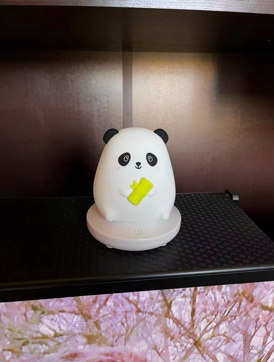 Stone Art - LED Panda Nachtlamp - Dimbaar & Oplaadbaar - Siliconen Kinderlamp - Draadloos - Cadeau voor Kinderen van Merkloos — afbeelding 4