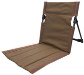 Nivard Strandstoel Opvouwbaar - Inklapbaar - Met Rugleuning - Volwassenen - Folding chair - Beach - Camping - Khaki