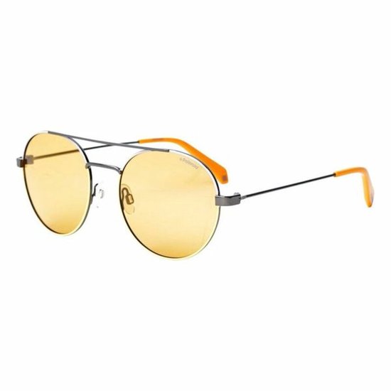 Polaroid Zonnebril 6056/s 40g/he Unisex Zilver/geel van Polaroid — afbeelding 2