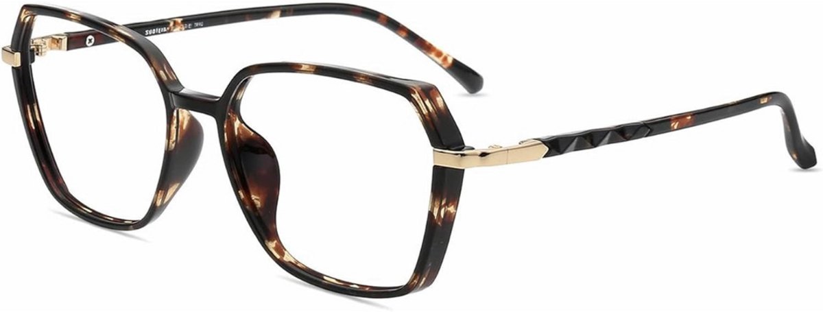 Blauw licht bril zonder sterkte - Blauw Licht Bril - Computerbril - Blue Light Glasses - Blauw Licht Filter Bril - Beeldschermbril - Met Brillendoekje - Unisex - Transparant - Game bril - Bril tegen vermoeide ogen - Bril computer/tv schermen