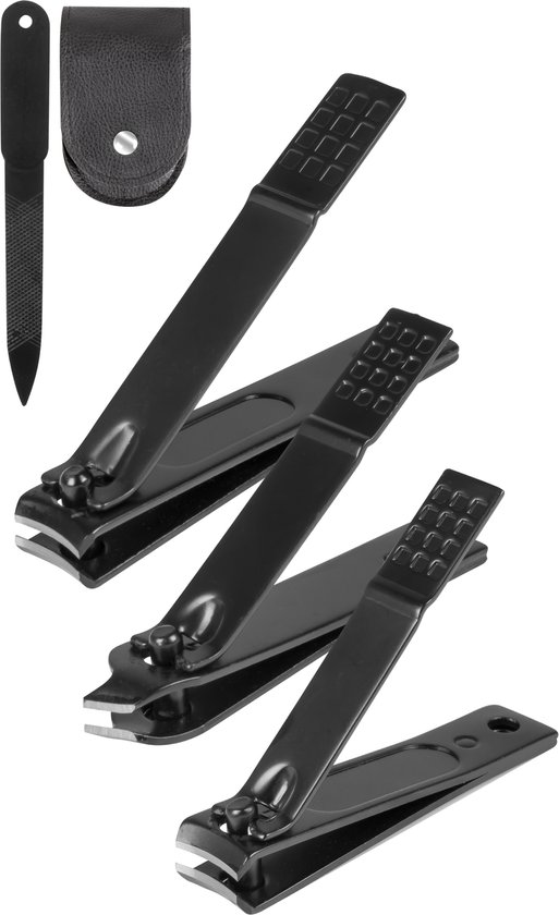 Foto: Nuvance nagelknipper 4 in 1 nagelknipper set met nagelvijl nageltang teennagelknipper voor kalknagels