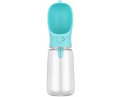 Waterfles 550ml - honden fles water - Honden bidon - Honden Drinkfles - Turquoise - Groen/Blauw