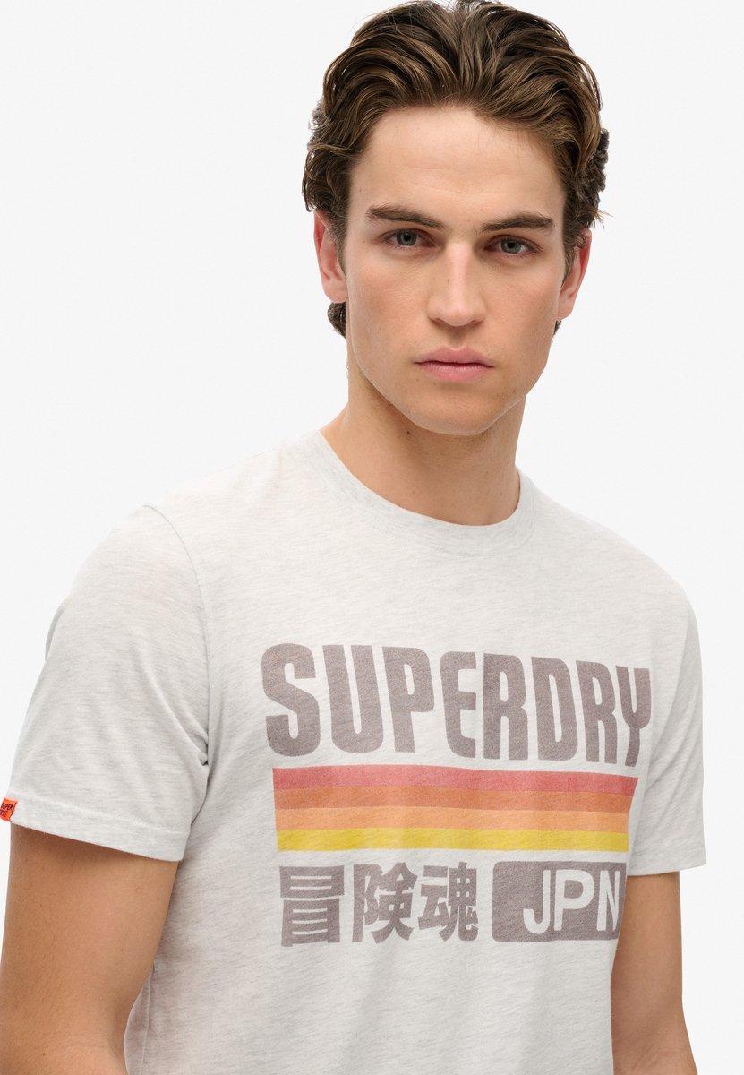 Superdry Japan Stripe Relaxed Shirt Heren Oranje