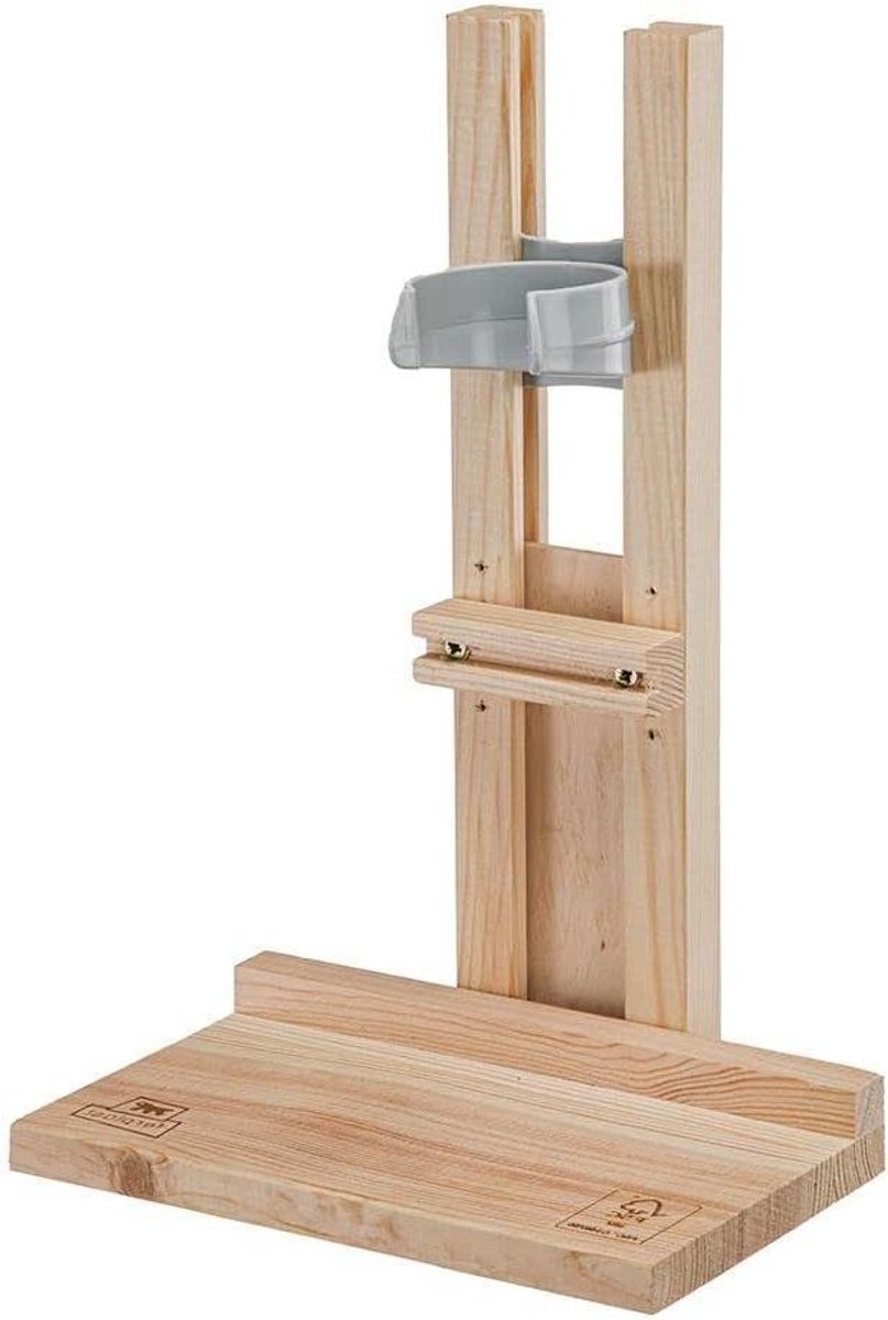 Houder voor Konijnen Waterflessen 300 cc en 600 cc Houten Standaard Cavia – Waterdispenser