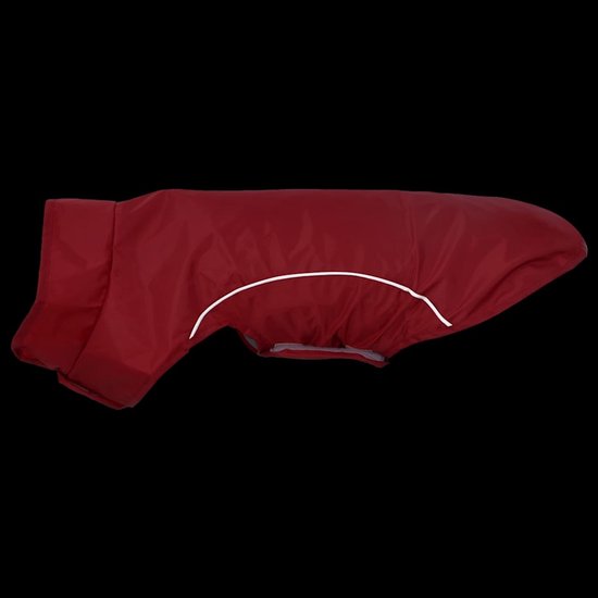 vidaXL - Hondenregenjas - met - reflecterende - strips - polyester - rood - XS